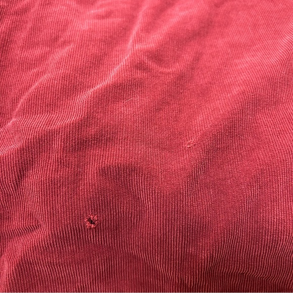 L.L. Bean Corduroy Shirt Mens XXL Maroon/Burgundy, Button Down Long Sleeve￼ - Picture 7 of 8
